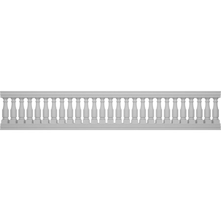 Ekena Millwork Fiberthane Hamilton Balustrade Railing Kit Style L (6 7/8" On-Center Spacing to Pass 4" Sphere Code) BALK35X180HML